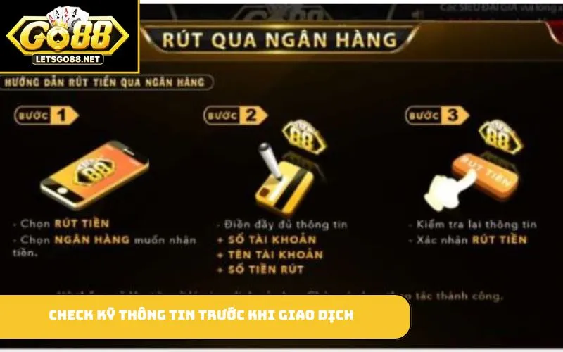 Check kỹ thông tin trước khi giao dịch