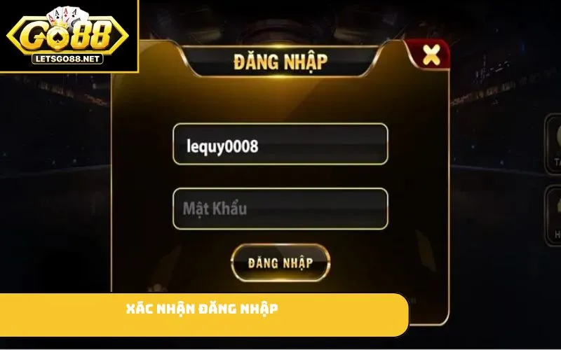  Xác nhận đăng nhập